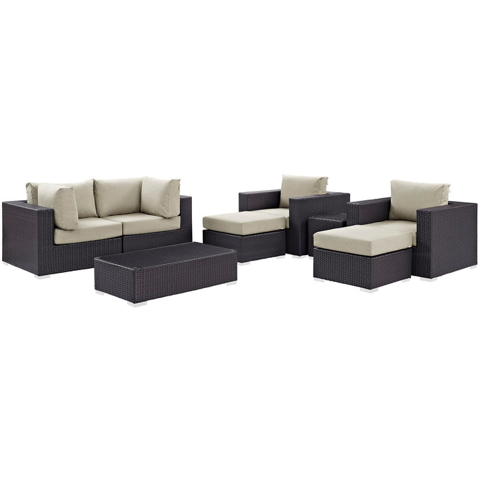 Convene 8 Piece Outdoor Patio Sectional Set by Modway