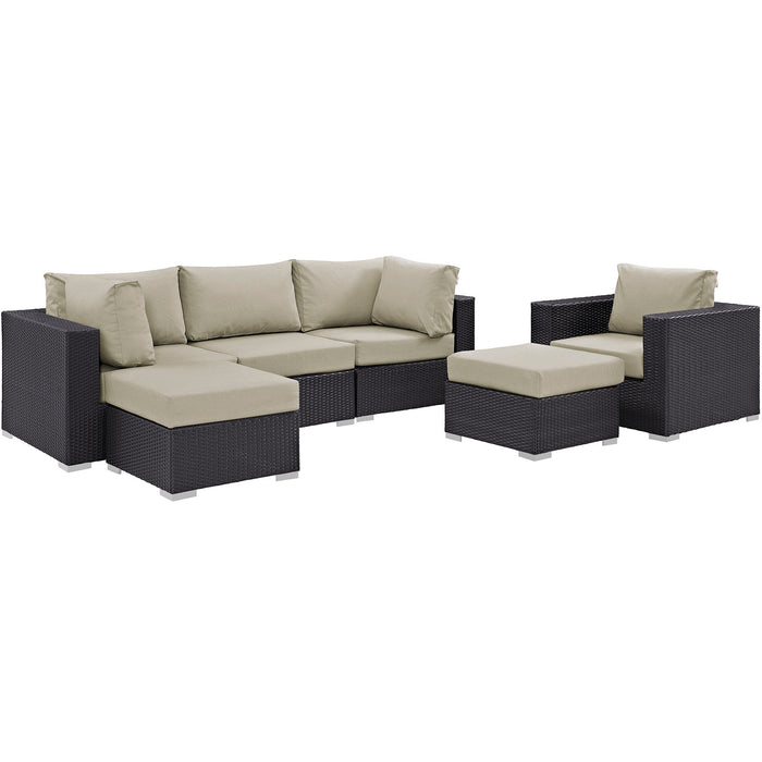 Convene 6 Piece Outdoor Patio Sectional Set by Modway