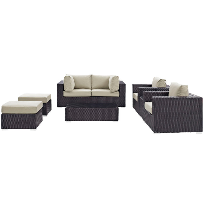 Convene 8 Piece Outdoor Patio Sectional Set by Modway