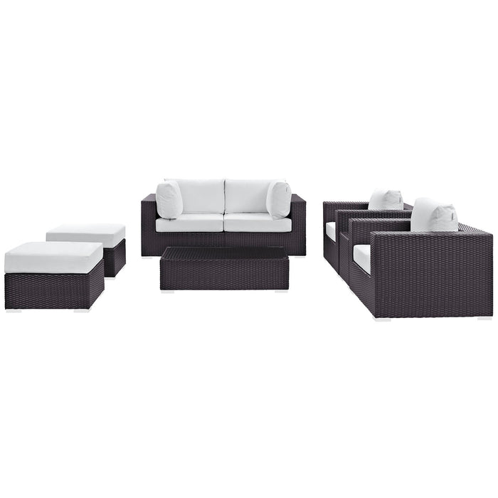 Convene 8 Piece Outdoor Patio Sectional Set by Modway