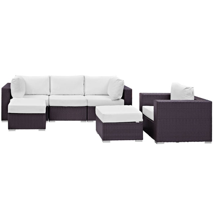 Convene 6 Piece Outdoor Patio Sectional Set by Modway