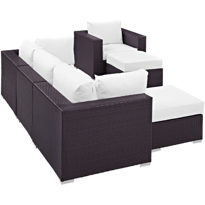 Convene 6 Piece Outdoor Patio Sectional Set by Modway