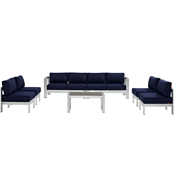 Shore 7 Piece Outdoor Patio Sectional Sofa Set by Modway