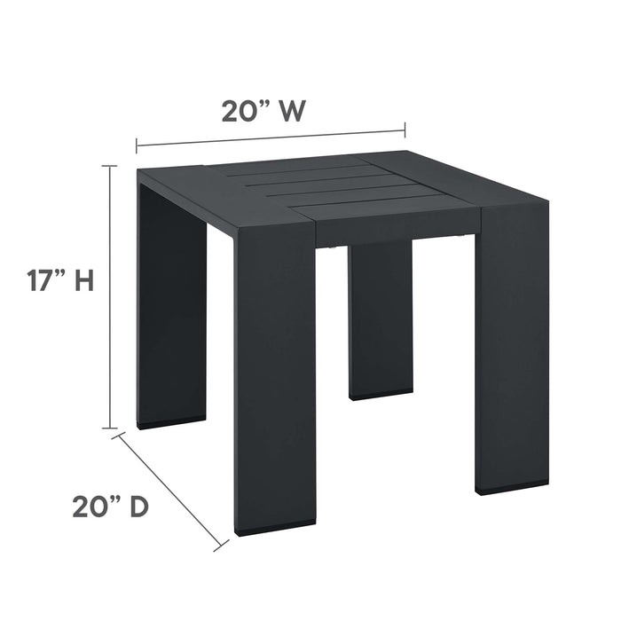 Tahoe 3-Piece Outdoor Patio Powder-Coated Aluminum Chaise Lounge Set by Modway