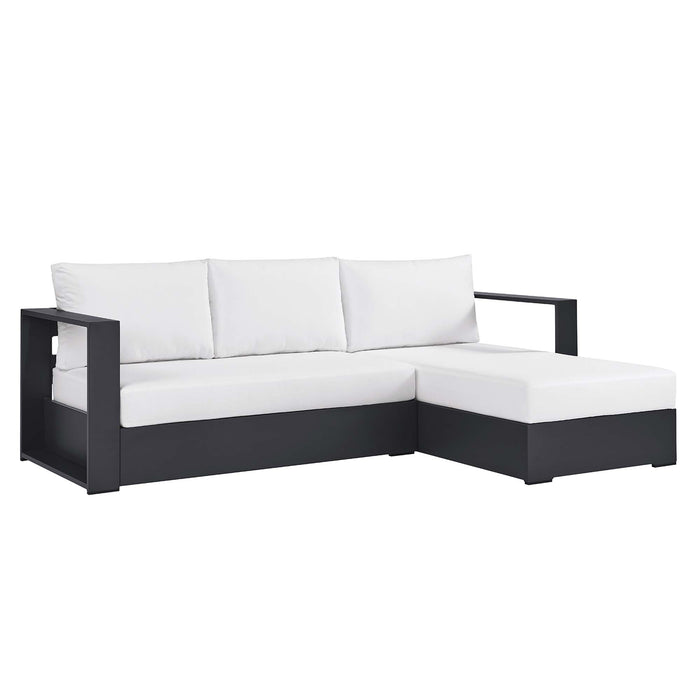 Tahoe 2-Piece Outdoor Patio Powder-Coated Aluminum Right-Facing Chaise Sectional Sofa Set by Modway