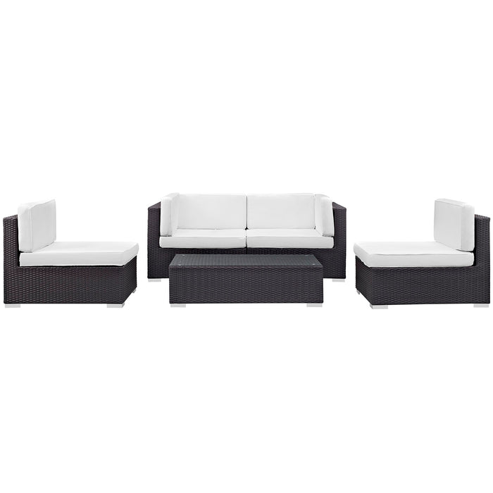 Camfora 5 Piece Outdoor Patio Sectional Set by Modway