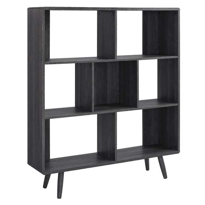 Transmit 7 Shelf Wood Grain Bookcase by Modway