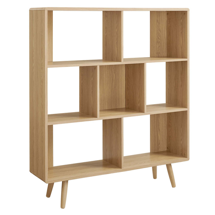 Transmit 7 Shelf Wood Grain Bookcase by Modway