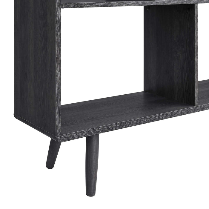 Transmit 7 Shelf Wood Grain Bookcase by Modway