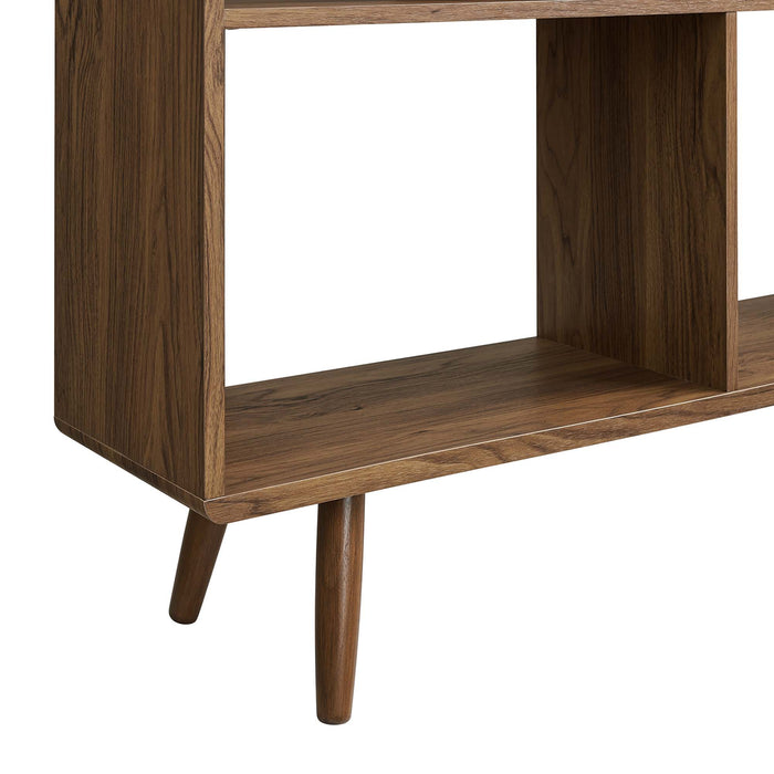 Transmit 7 Shelf Wood Grain Bookcase by Modway