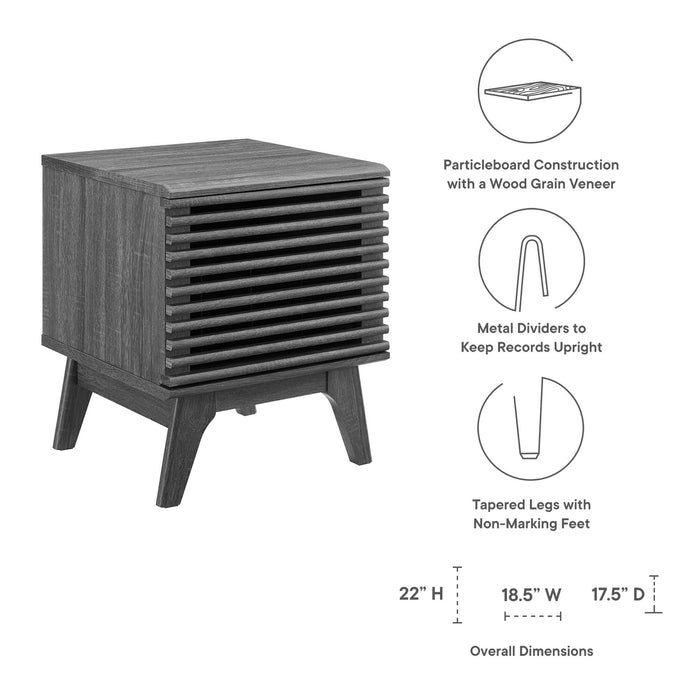 Render Vinyl Record Display Stand by Modway