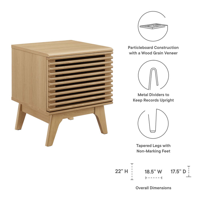 Render Vinyl Record Display Stand by Modway