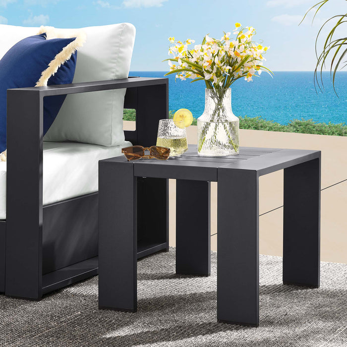 Tahoe Outdoor Patio Powder-Coated Aluminum End Table by Modway