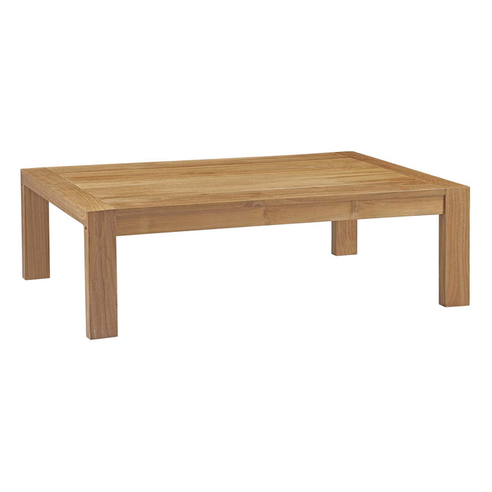 Upland Outdoor Patio Wood Coffee Table by Modway