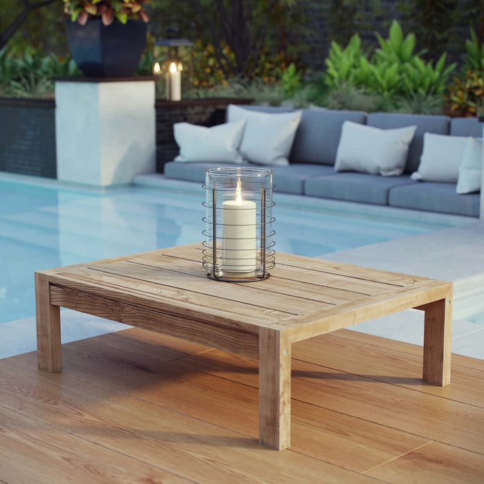 Upland Outdoor Patio Wood Coffee Table by Modway