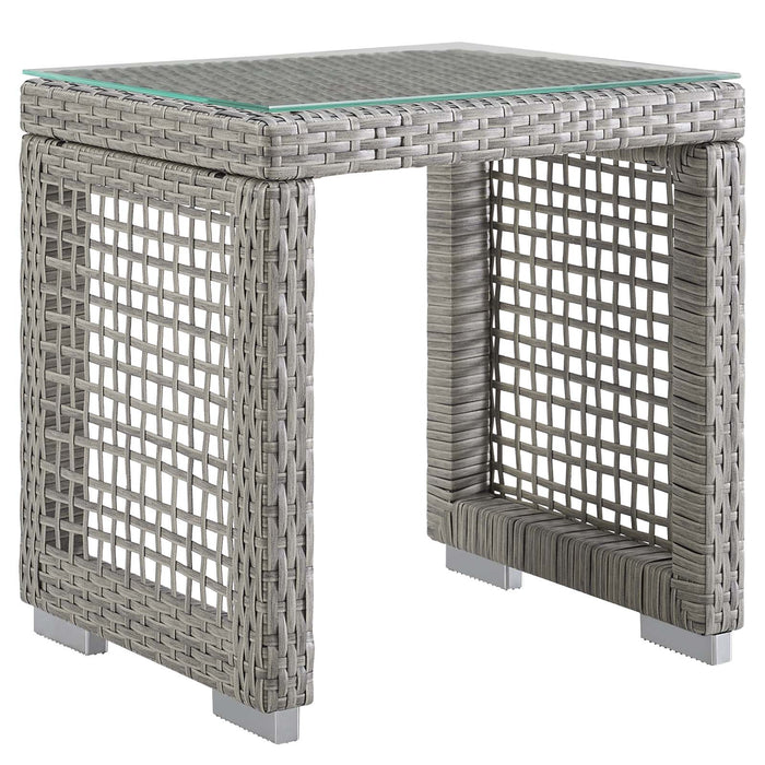 Aura Outdoor Patio Wicker Rattan Side Table by Modway