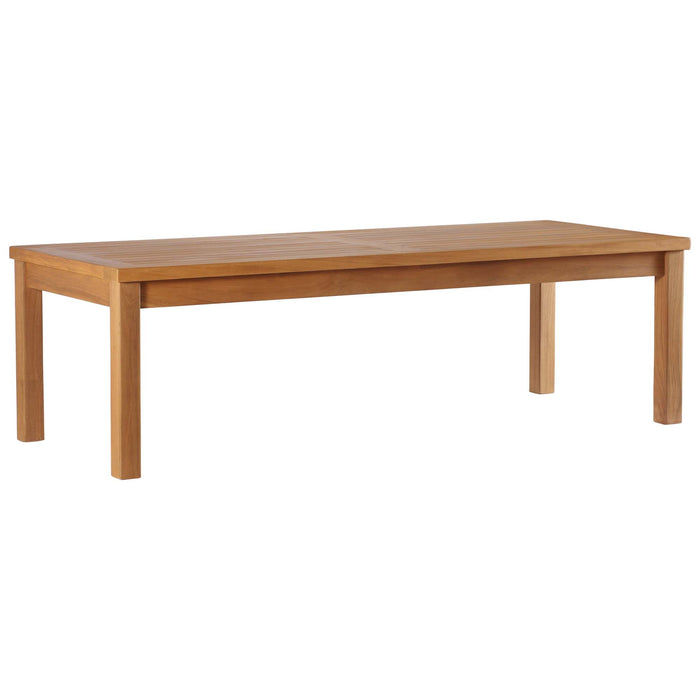 Upland Outdoor Patio Teak Wood Coffee Table by Modway