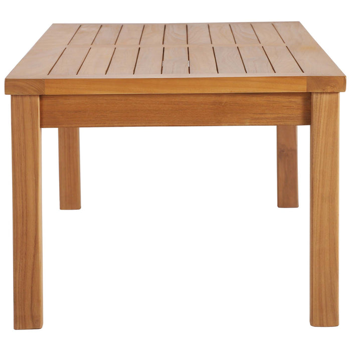 Upland Outdoor Patio Teak Wood Coffee Table by Modway