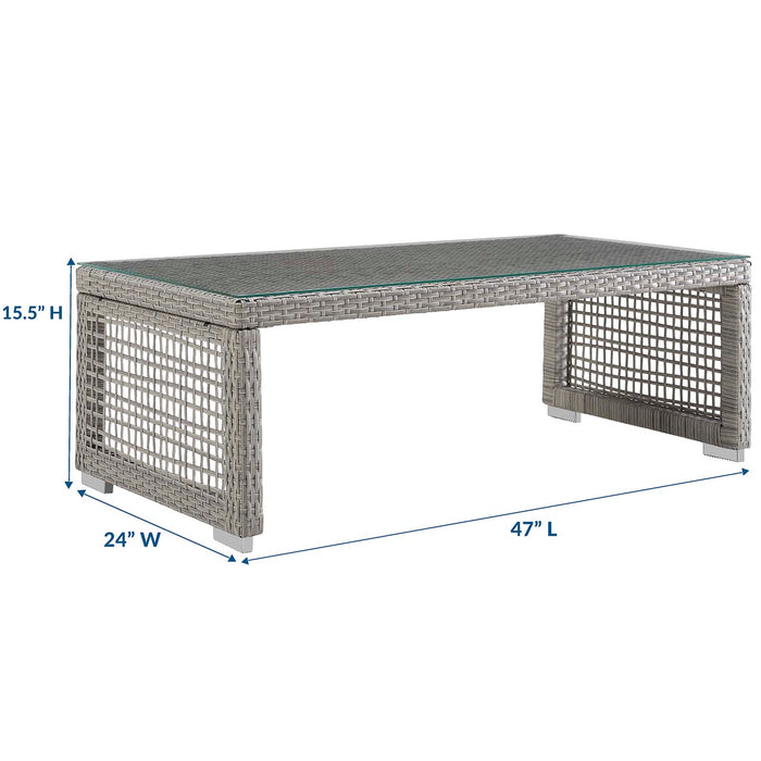 Aura Rattan Outdoor Patio Coffee Table by Modway