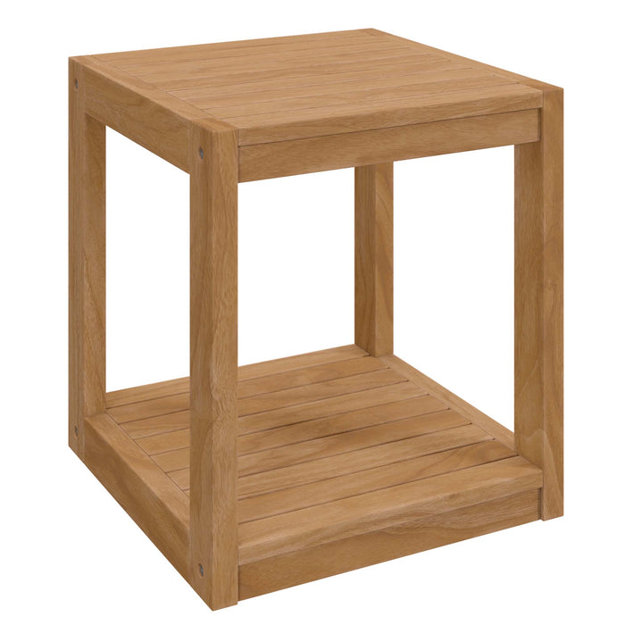 Carlsbad Teak Wood Outdoor Patio Side Table by Modway