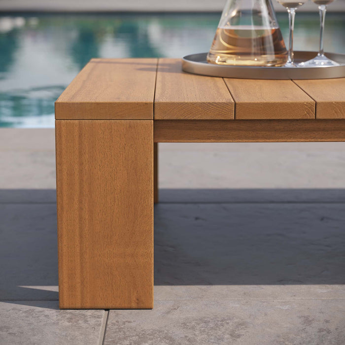 Tahoe Outdoor Patio Acacia Wood Coffee Table by Modway