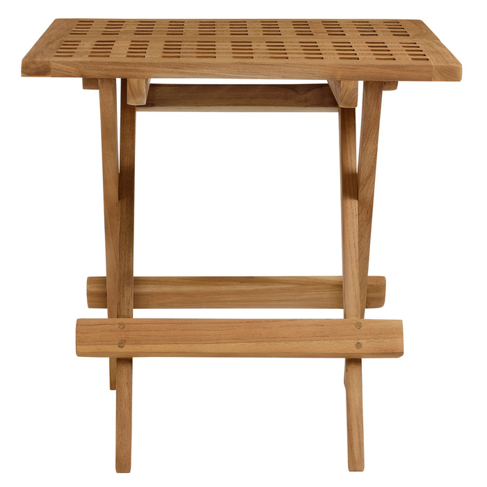 Vienna Outdoor Patio Teak Wood Side Table by Modway