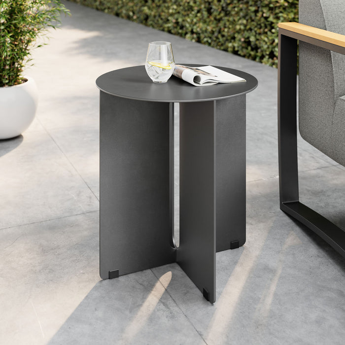 Tecton Outdoor Patio Aluminum Side Table by Modway