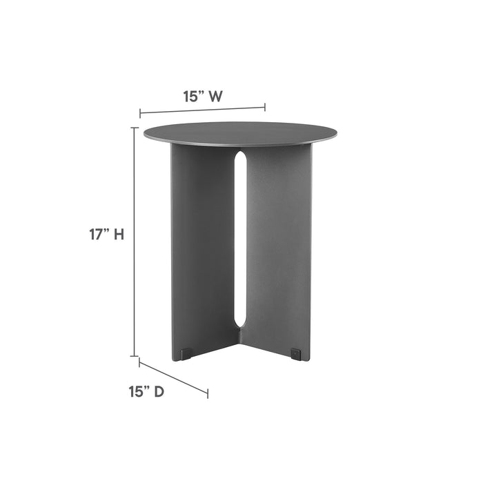 Tecton Outdoor Patio Aluminum Side Table by Modway