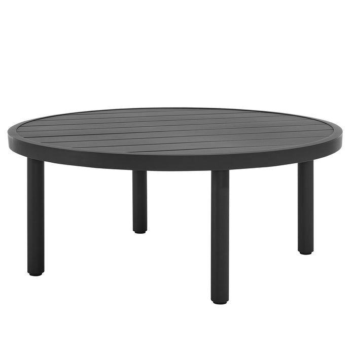 Terrace 35" Outdoor Patio Aluminum Round Coffee Table by Modway