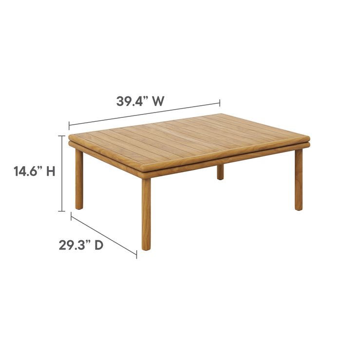 Wren Outdoor Patio Teak Wood Coffee Table by Modway