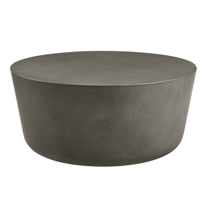 Brion Round Indoor - Outdoor Patio Concrete Coffee Table by Modway