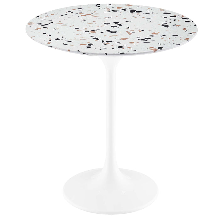 Lippa 20" Round Terrazzo Side Table by Modway