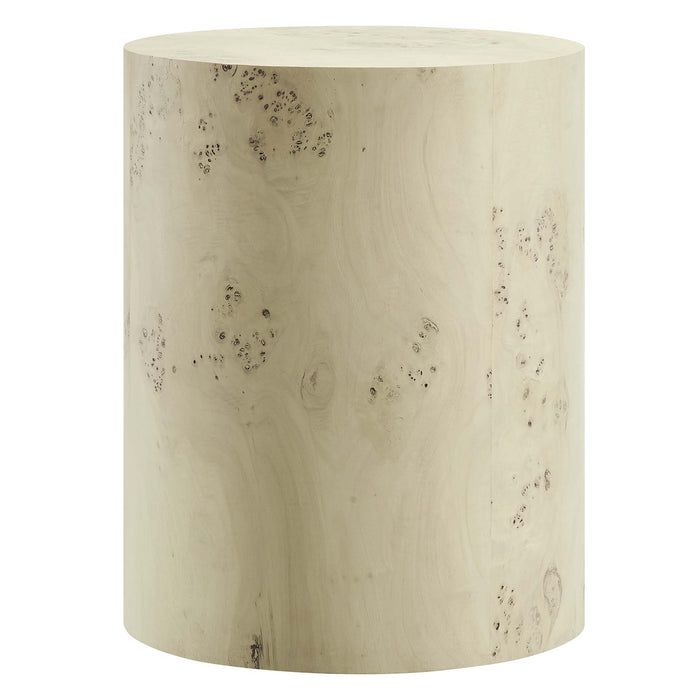 Cosmos 16" Round Burl Wood Side Table by Modway