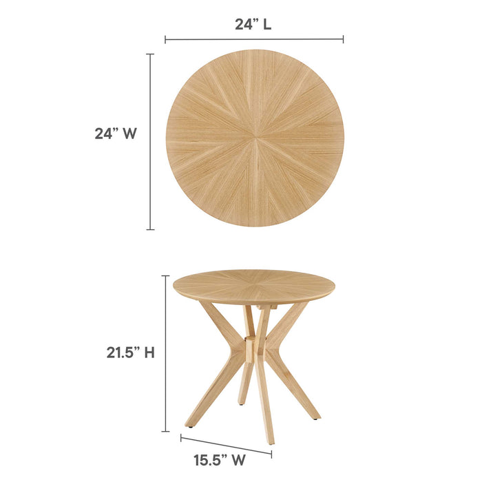 Crossroads 24� Round Wood Side Table by Modway