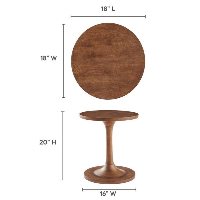 Lina Round Wood Side Table by Modway