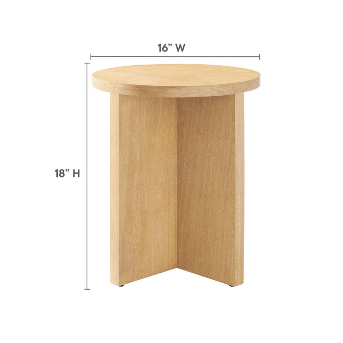 Silas Round Wood Side Table by Modway