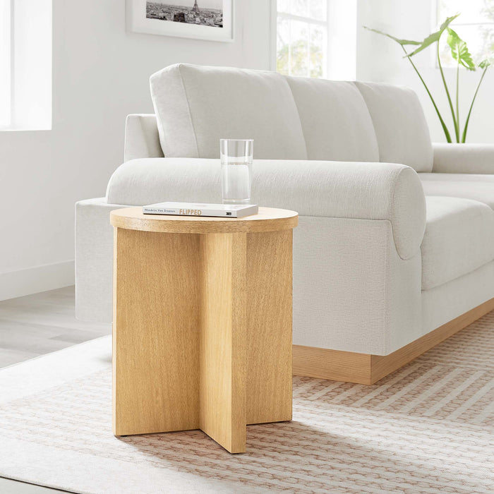 Silas Round Wood Side Table by Modway