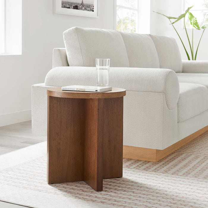 Silas Round Wood Side Table by Modway