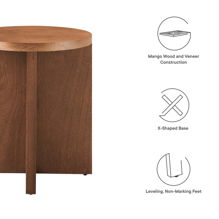 Silas Round Wood Side Table by Modway