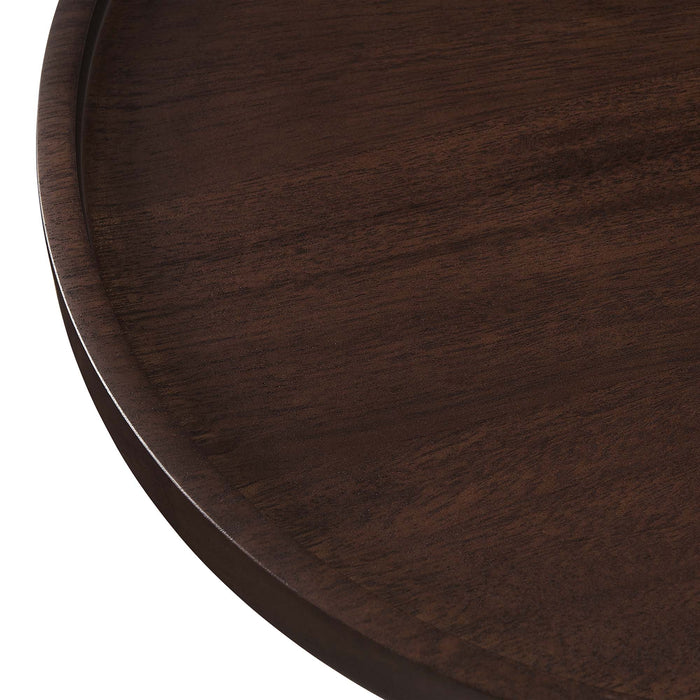 Amina Round Acacia Wood Side Table by Modway