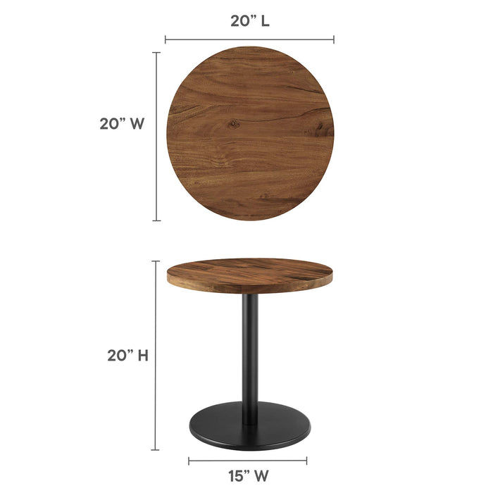 Viva Round Acacia Wood Side Table by Modway