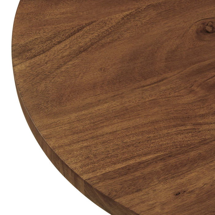 Viva Round Acacia Wood Side Table by Modway