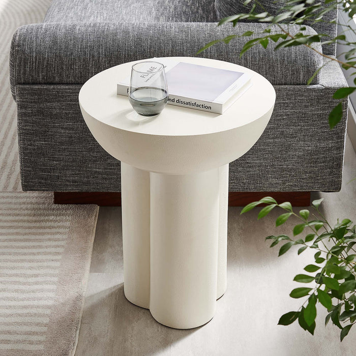 Caspian Round Concrete Side Table by Modway