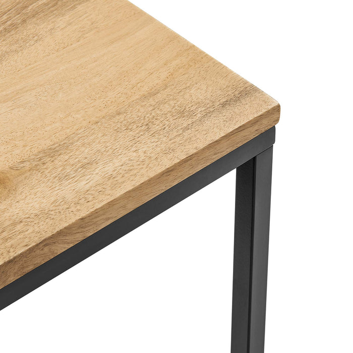 Zora Square Wood and Metal Side Table by Modway