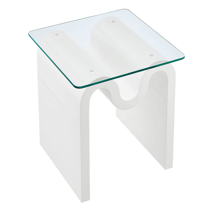 Ondine Glass Top Side Table by Modway