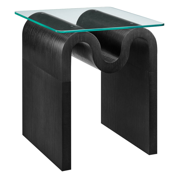 Ondine Glass Top Side Table by Modway