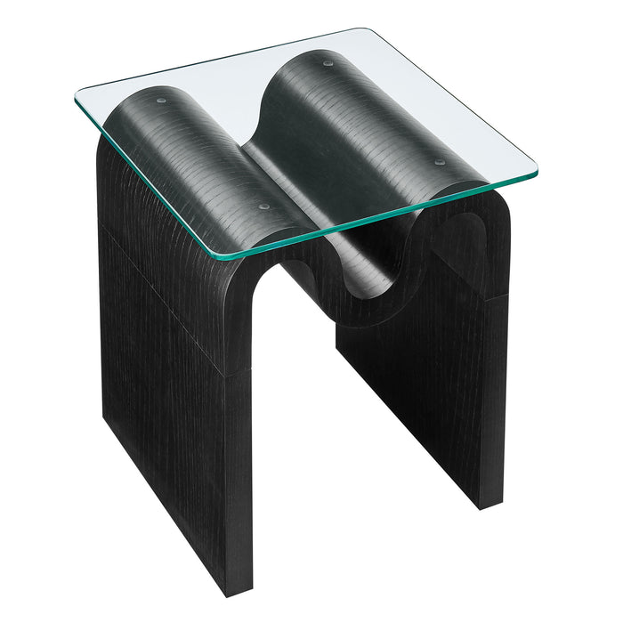 Ondine Glass Top Side Table by Modway