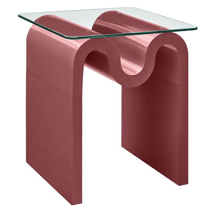 Ondine Glass Top Side Table by Modway