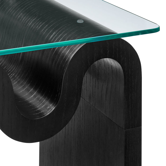 Ondine Glass Top Side Table by Modway