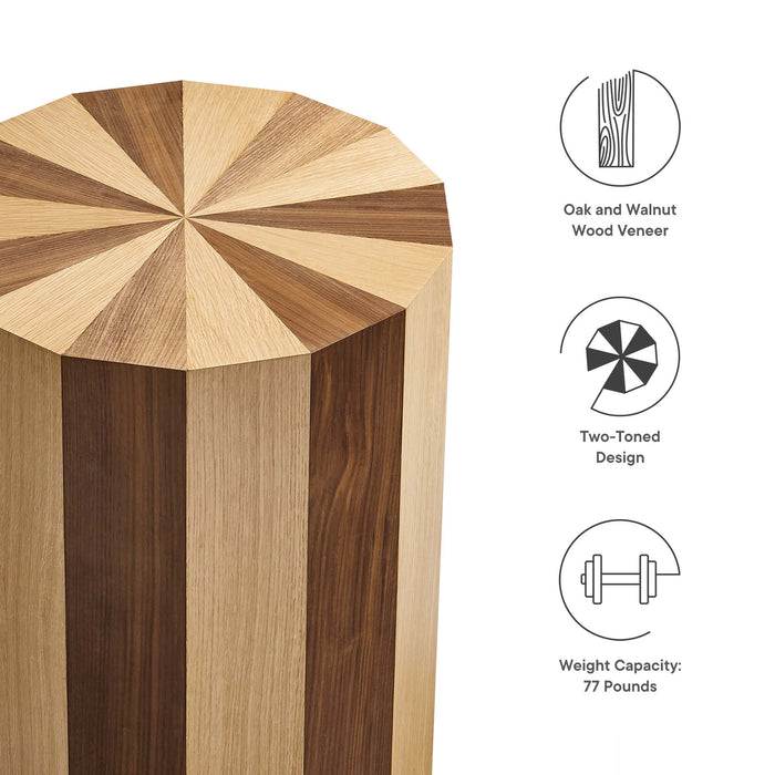 Twirl Two-Toned Wood Veneer Side Table by Modway